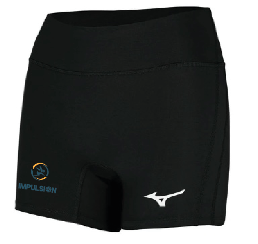 Short Mizuno Elevated 4" Entrejambe Spandex Noir