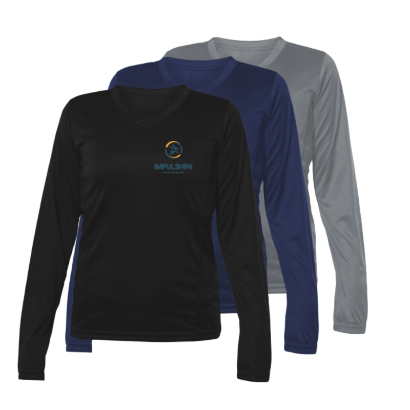 Manches Longues Femme 100% Polyester Logo au coeur
