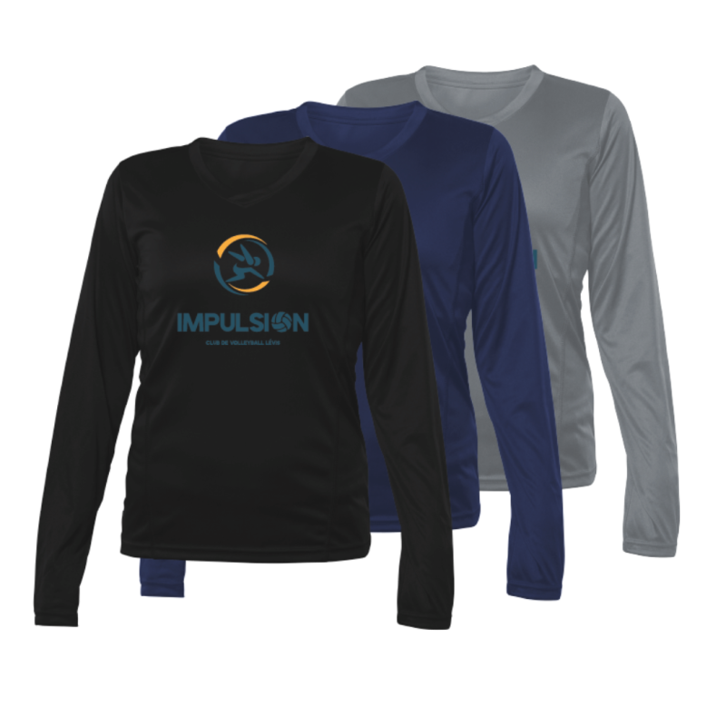 Manches Longues Femme 100% Polyester Gros Logo